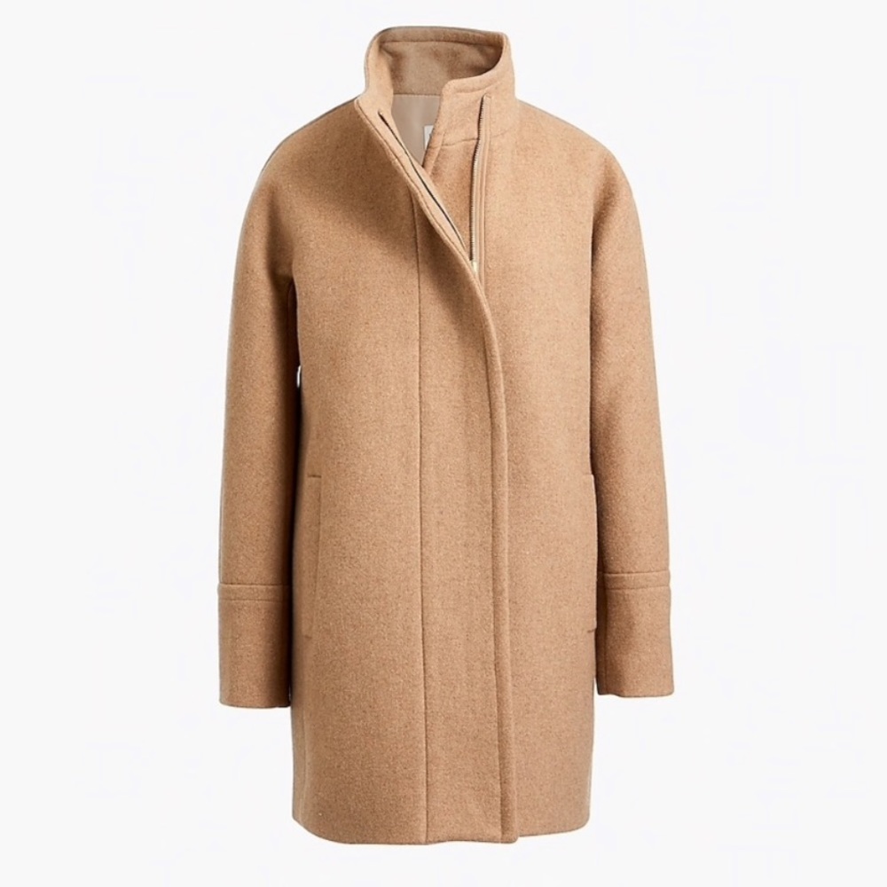 J Crew City Coat in heather acorn